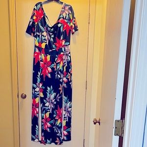 Floral Maxi Dress by Brand - Multicolor